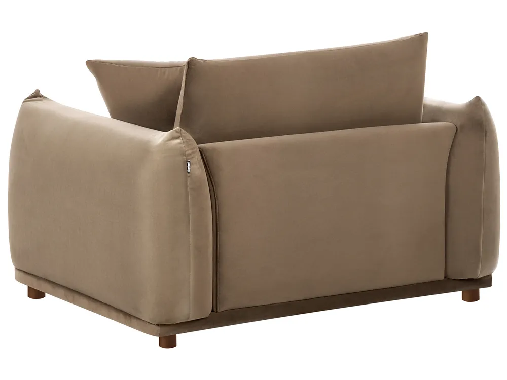 Set da salotto 5 posti JUBEK Velluto Marrone_1074609