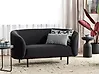 Sofa 2 Seater LOEN Fabric Black