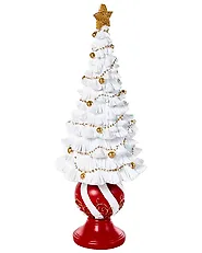 HITIS 32/32/40 cm Albero di Natale Rosso/Bianco_1175555
