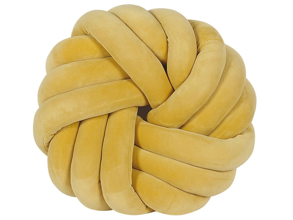 Yellow knot pillow cheap