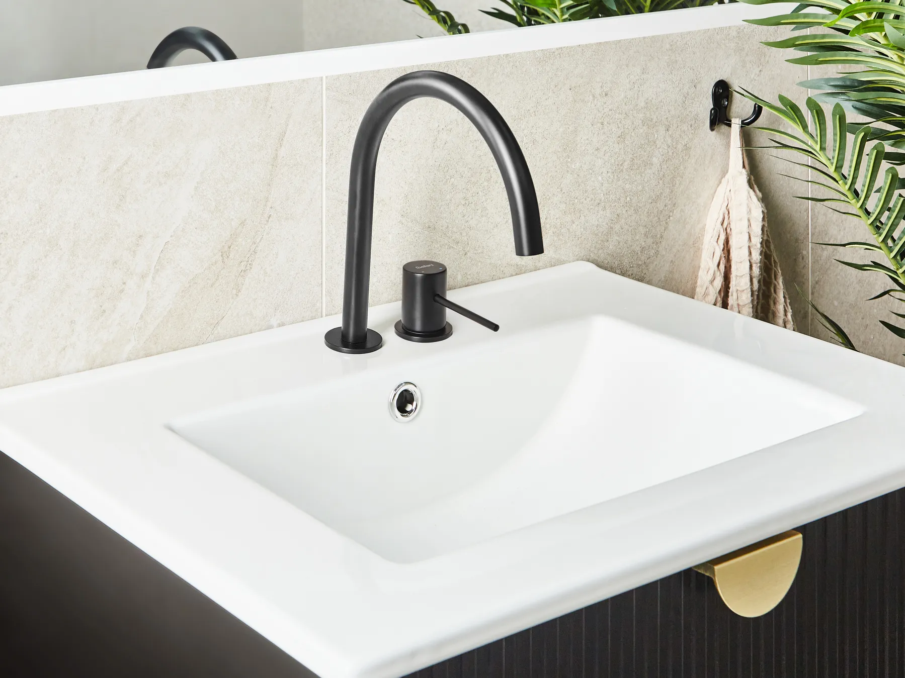 Basin Mixer Tap COLICO Brass Black_998774