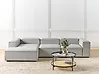 Modular Corner Sofa 4 Seater ARDAL Fabric Light Grey Right Hand