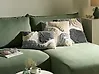 Set of 3 Decorative Cushions ALSTONIA 30 x 50 cm 45 x 45 cm Cotton Grey Abstract Pattern