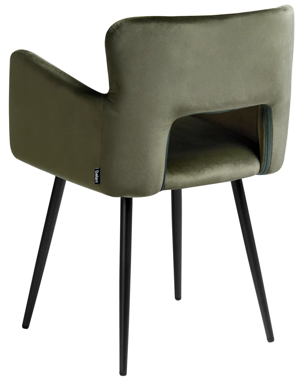 Set di 2 sedie da pranzo SANILAC Velluto Verde oliva_1054300