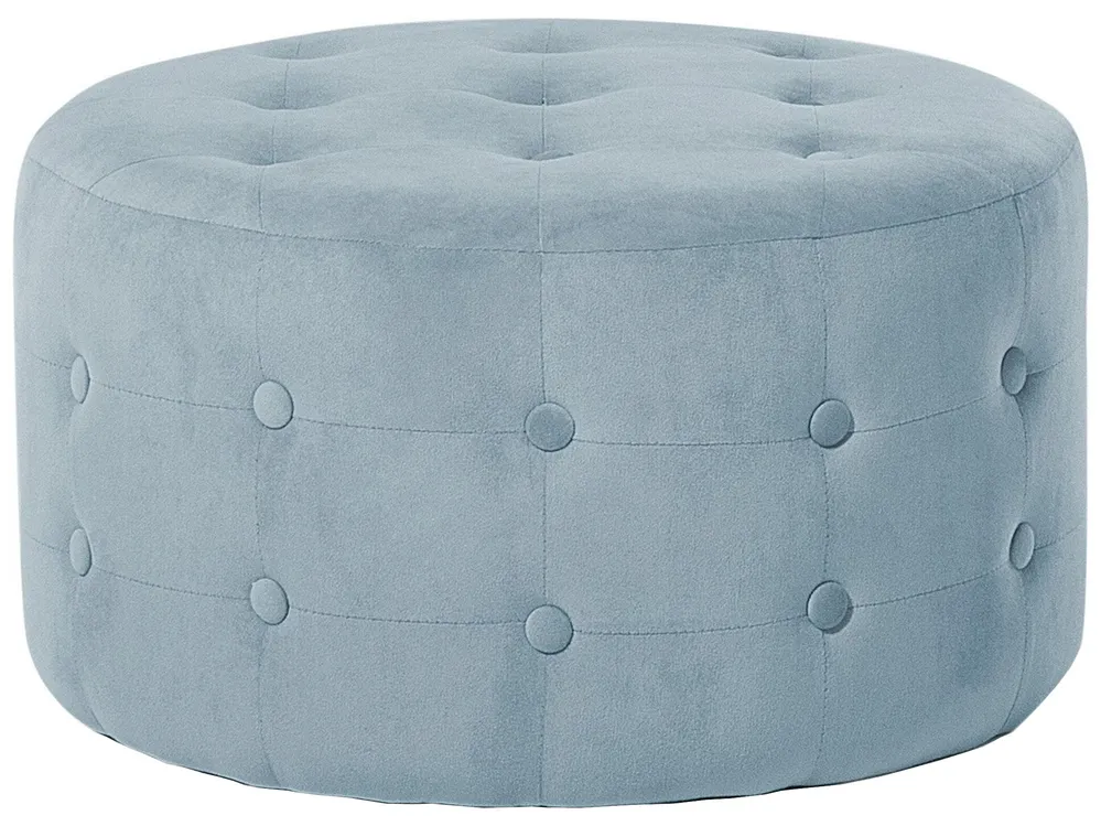 Pouffe TAMPA Velvet Light Grey