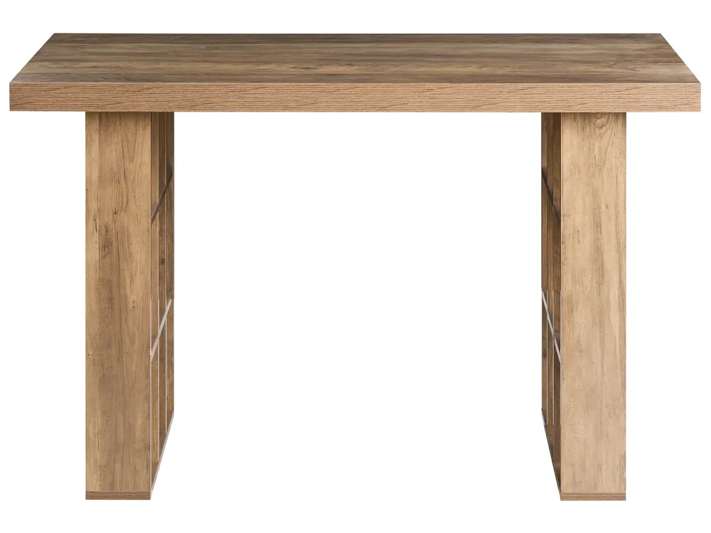 Biurko ELURA 120 cm 60 cm z półkami Jasnobrązowy_1092002