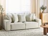 3 Seater Velvet Sofa Off-White VISKAN_903469