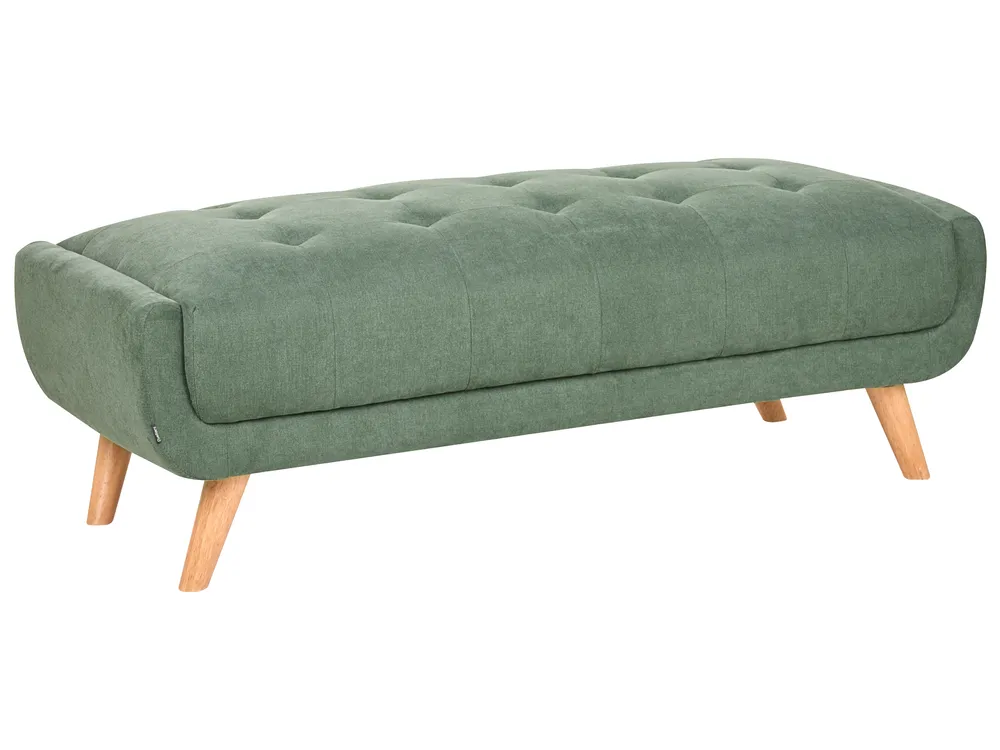 Sofa 2 Seater HABO with Ottoman Fabric Green_1076893