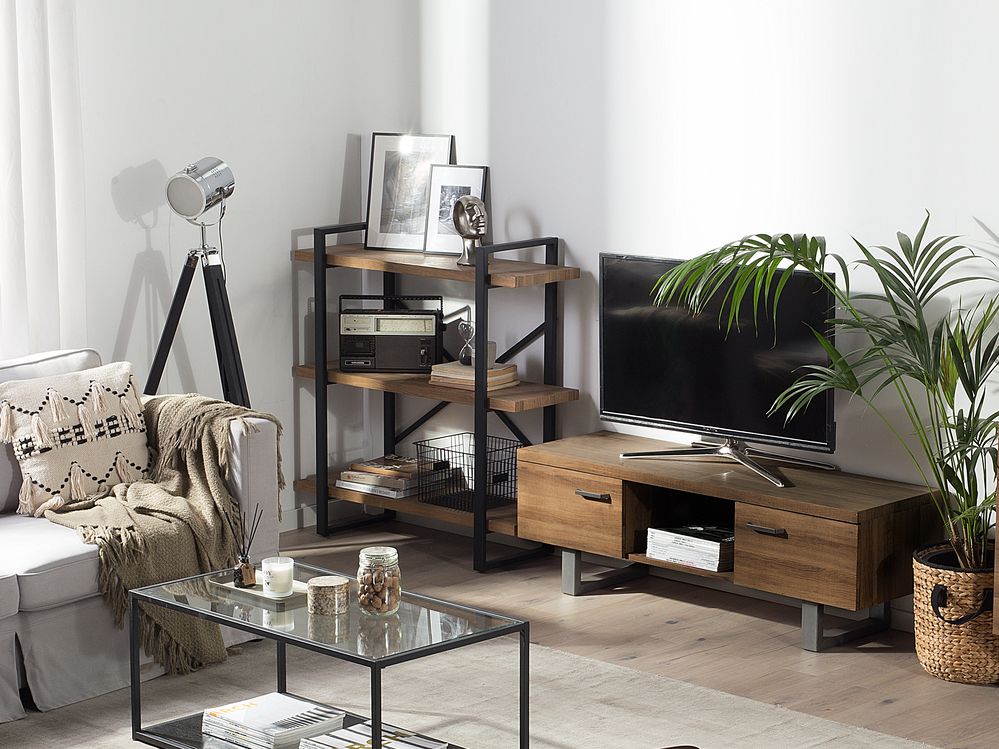 TV-bord TIMBER Mørkebrun
