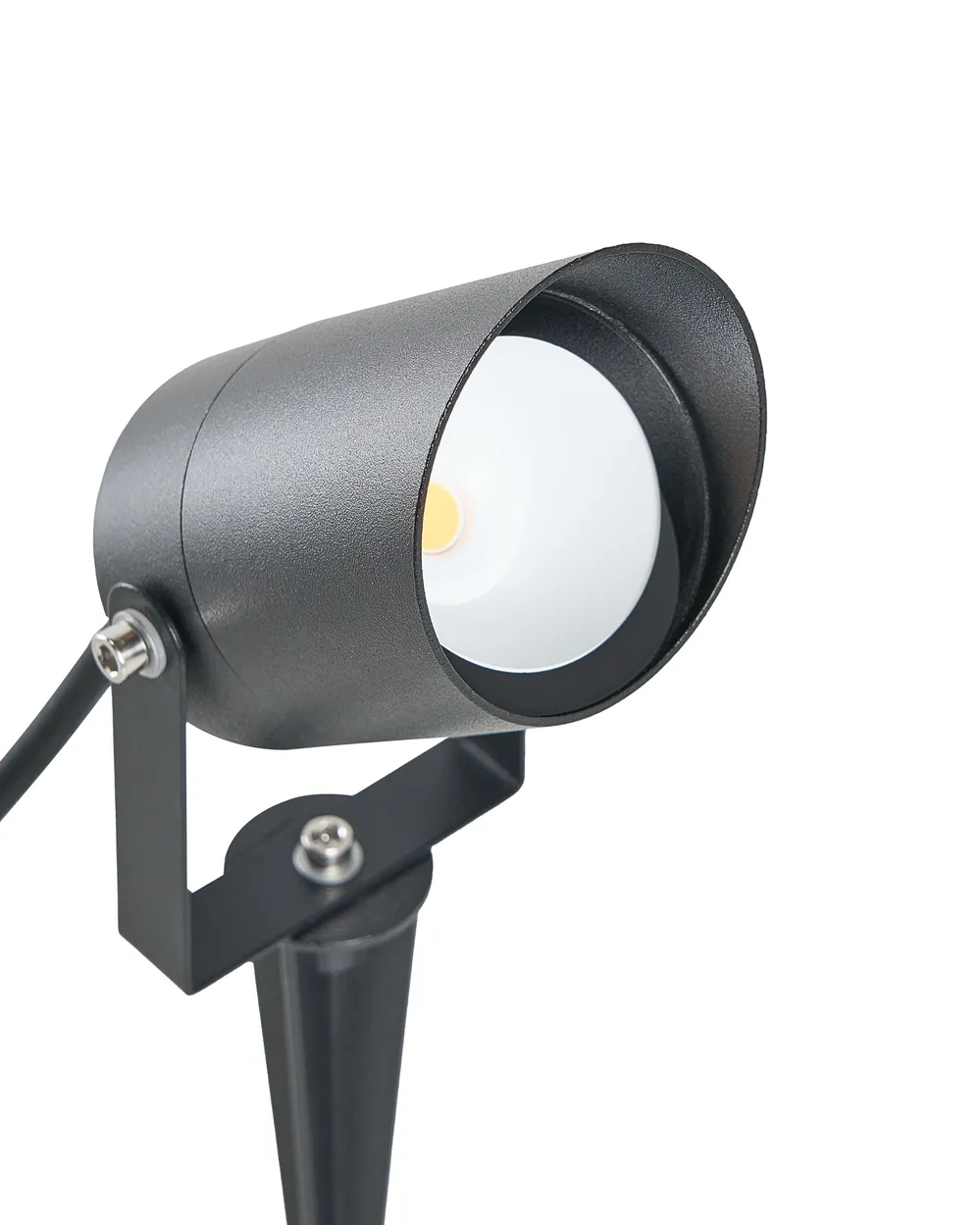 Set di 2 faretti da esterno con picchetto LUSSA LED Nero_1103863