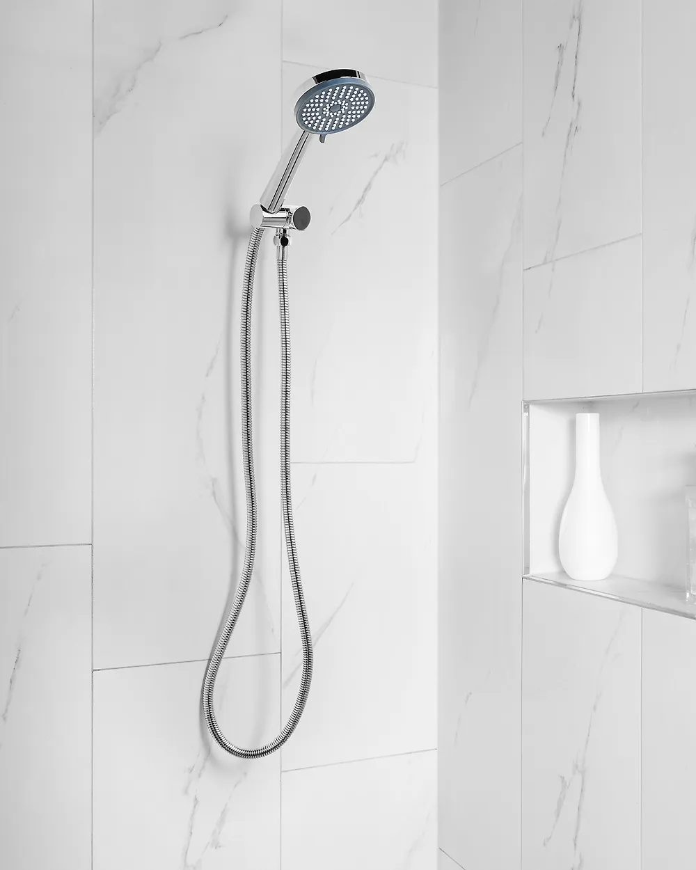 Shower Head and Hose Kit SURIPA 3-function Silver_1187001