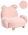 Fotel dziecięcy Królik KANNA Boucle Pastelowy róż