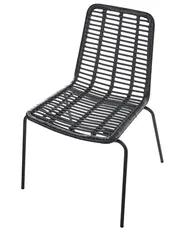 Set di 2 sedie da pranzo TAOS Rattan Nero_1072167