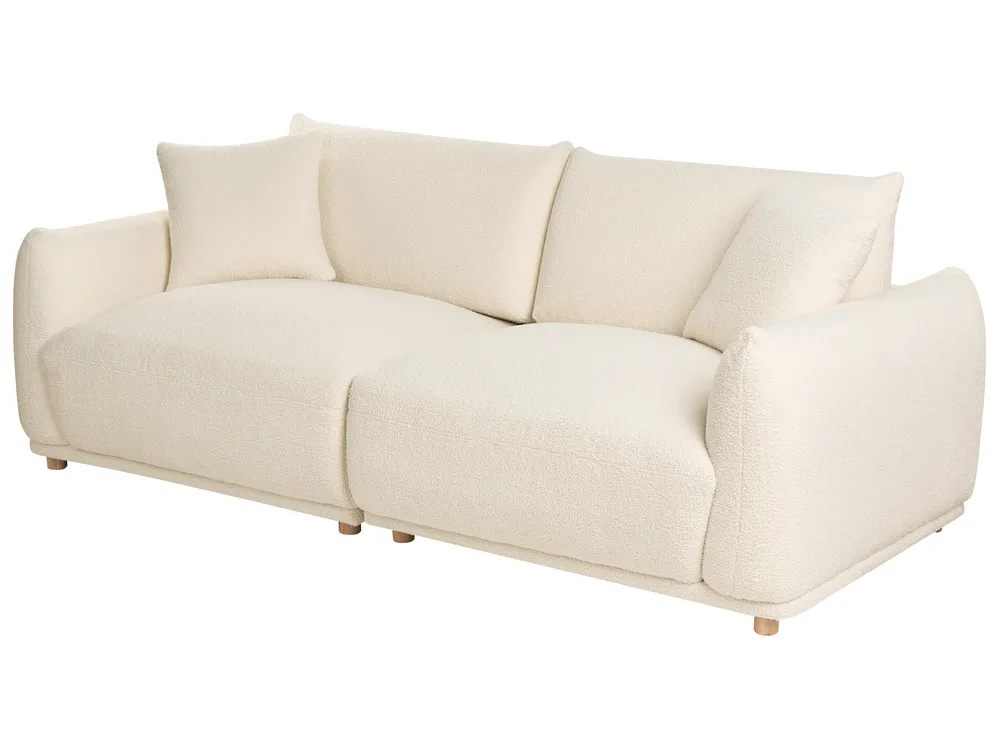 Sofa 3 Seater JUBEK Boucle Off-White_1077979