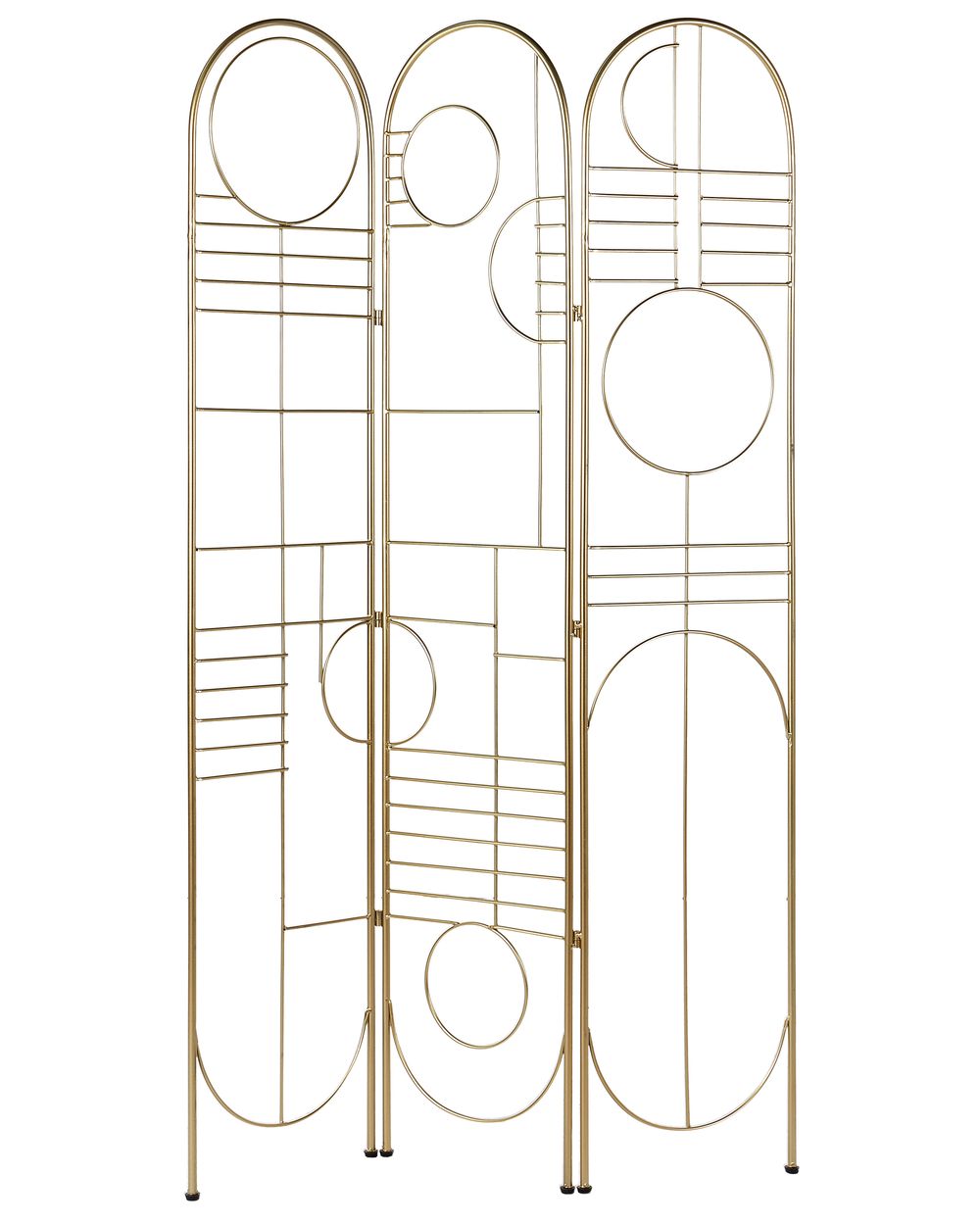 Séparateur de pièce à 3 panneaux TURANIA 100 cm 170 cm Doré