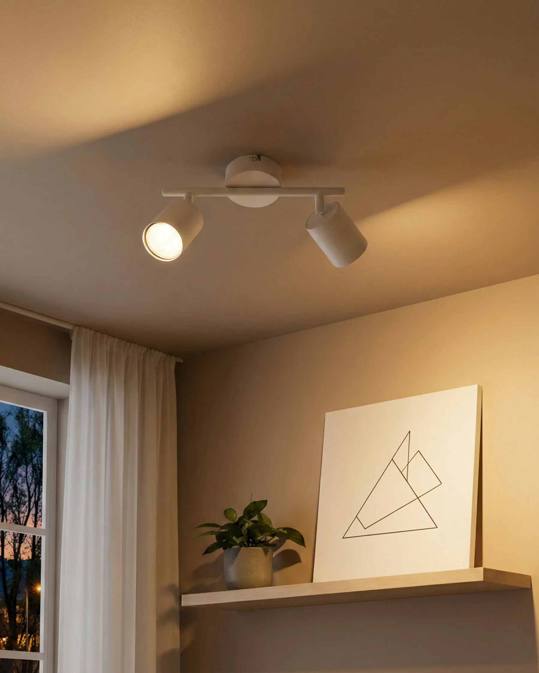2 Light Spotlight NYANDO Metal White_1028982