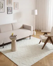 Rug ANTERO Off-White 160 x 160 cm_1107328