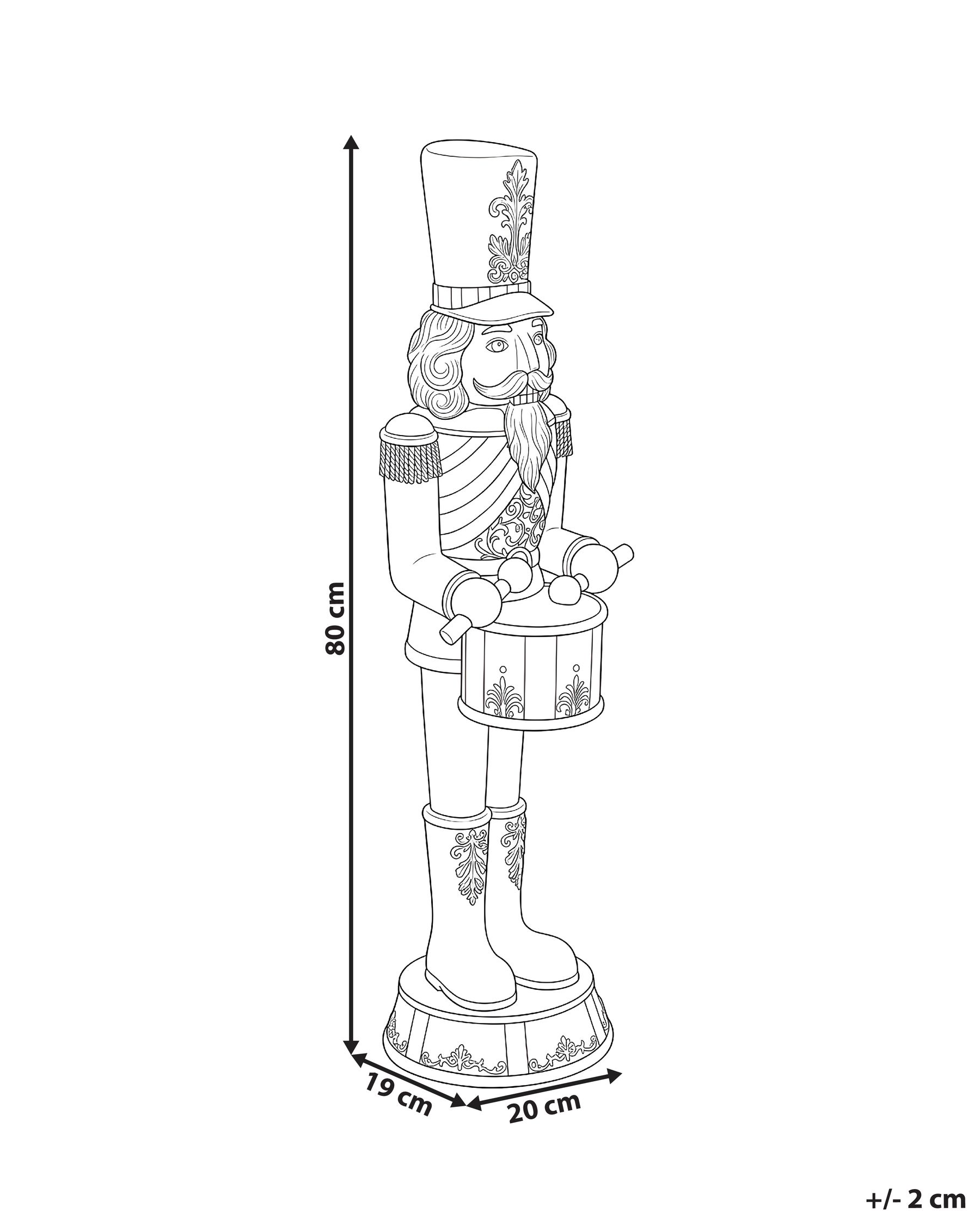 Christmas Decoration KINNARI 80 cm Nutcracker Red/ White_1175246