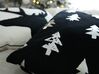 Set of 2 Velvet Cushions Christmas Tree Pattern 45 x 45 cm Black CUPID_837632