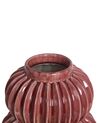 Blumenvase Steinzeug rot 28 cm WATERMOSS_935269