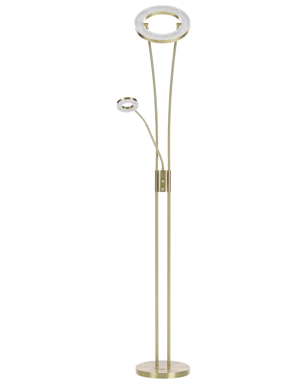 Lampa podłogowa LED KENNET  Ze ściemniaczem Metal Mosiężny