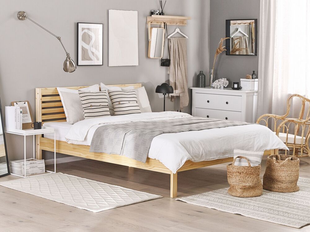 White and light wood bedroom sale