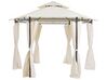 Gazebo in acciaio e tessuto beige Ø350 cm PORTEL_778936