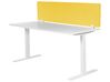 Przegroda na biurko 130 x 40 cm żółta WALLY_853147