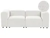 Sofá modular 2 plazas FALSTERBO Pana Blanco crema