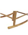 Fotel bujany bambusowy jasne drewno z białym FRIGOLE_839559