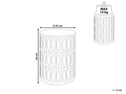 Side Table DEARA Light Grey_857155