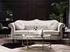 Sofa 3 Seater SKIEN Velvet Light Beige