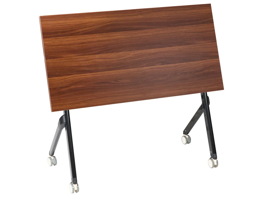 Foldable Office Desk BENDI 120 cm 60 cm Dark Brown_1030677
