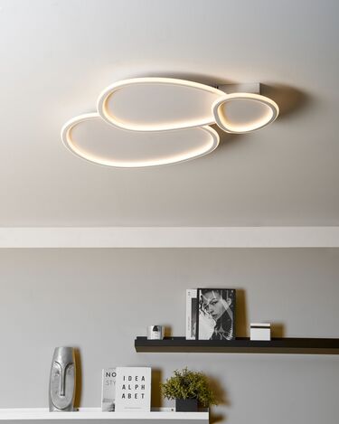 Metal LED Ceiling Lamp White MOHANA