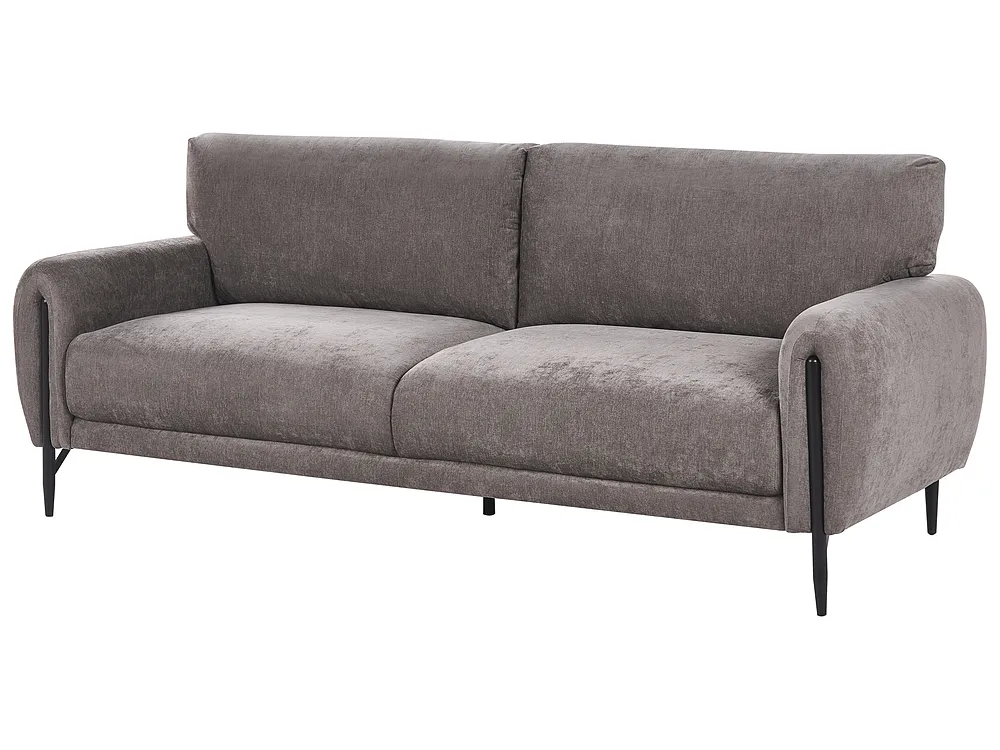 Sofa 3-Sitzer SKARO Chenillegewebe Taupe_1156589