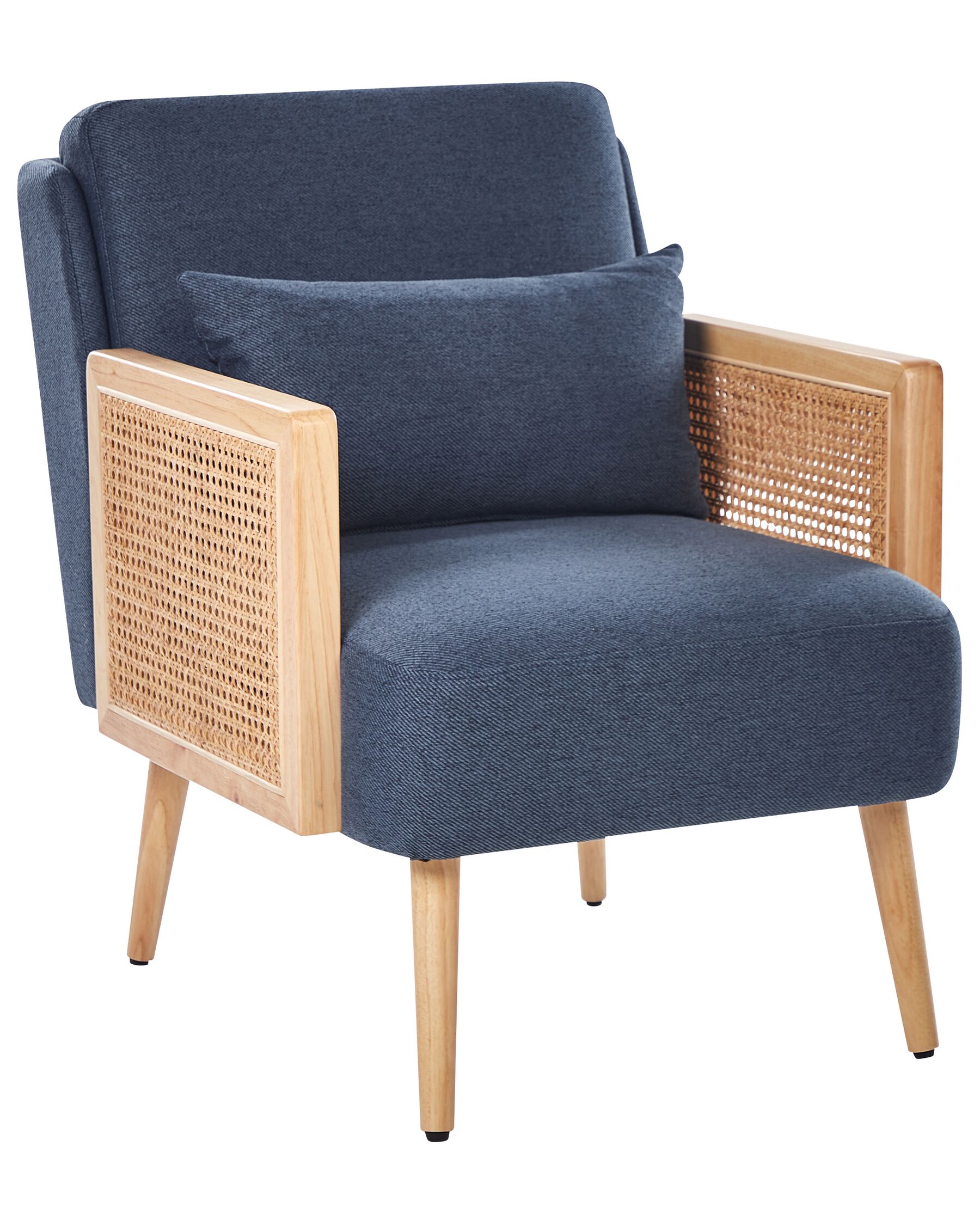 Fauteuil en tissu bleu ORUM_906472