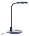 LED Desk Lamp Silver and Black COLUMBA_853944