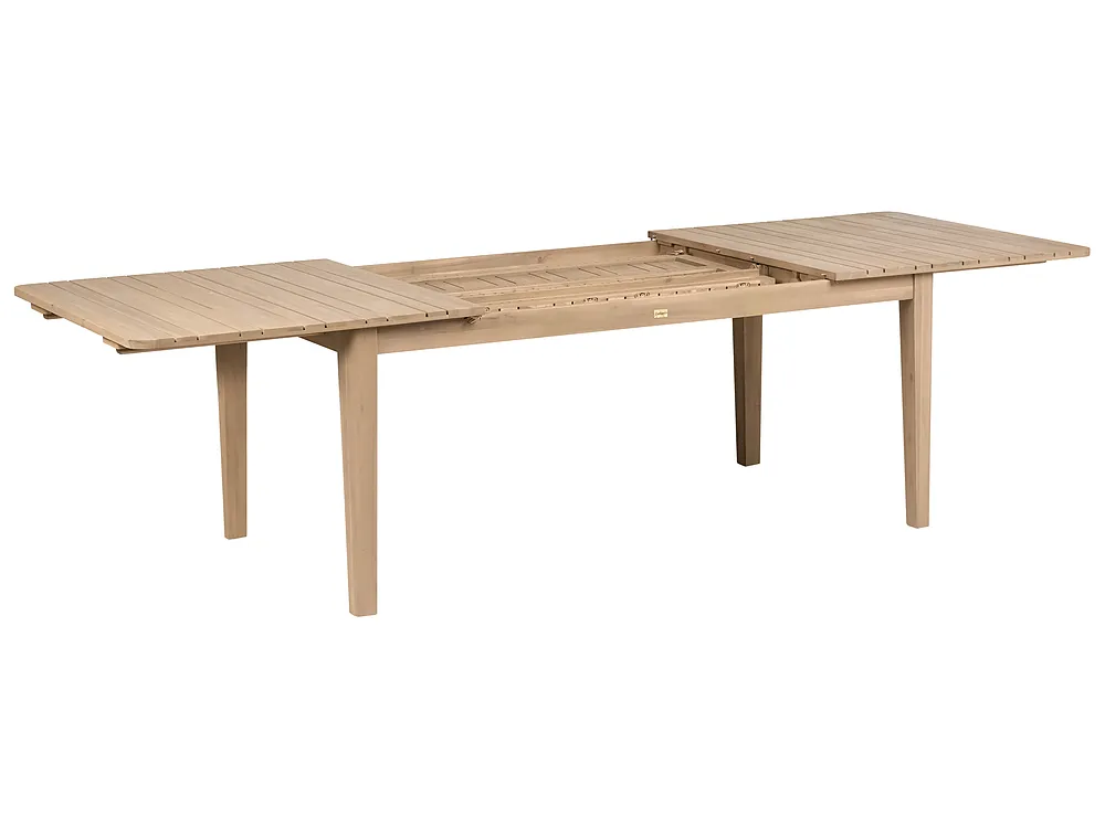 Stół ogrodowy rozkładany TOSCANELLA 180/280 cm 100 cm Certyfikowane drewno akacjowe Jasnobrązowy_1161832