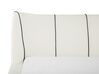 Leather EU Double Bed White NANTES_743573