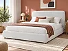Ottoman Bed BLAGNAC Fabric Light Grey 160 x 200 cm (EU King Size)