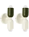 Wandlampe 2er Set TOPI Metall Cremeweiß