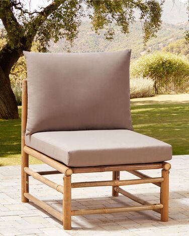 Bamboo Garden 1-Seat Section Taupe CERRETO