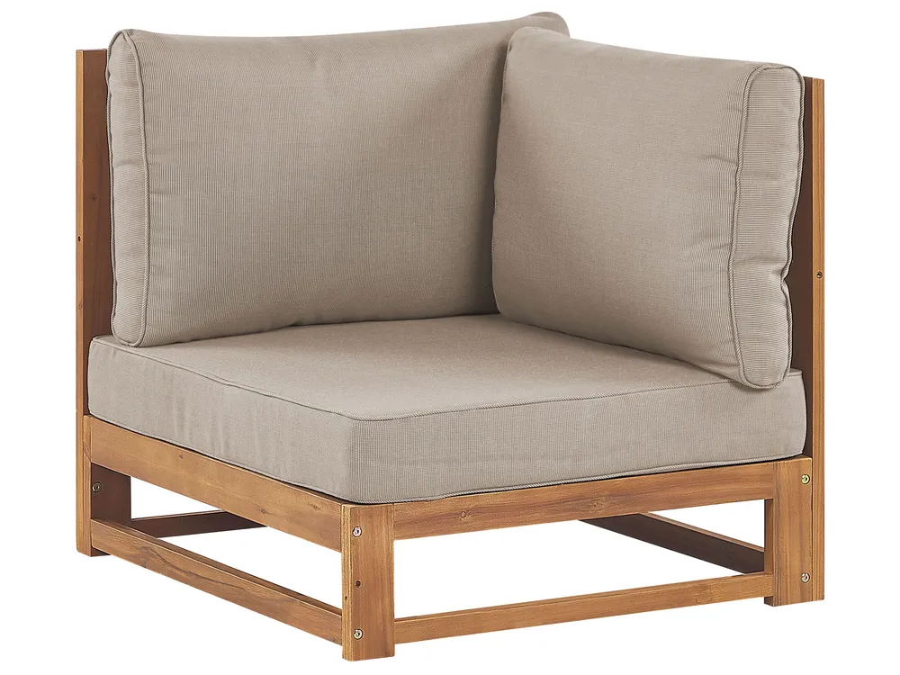 Garden Lounge Set with Table 4 Seater TIMOR Modular Certified Acacia Wood Light Brown_905735