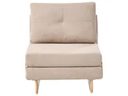 Living Room Set 6 Seater JERSLEV Fabric Light Brown_1013419