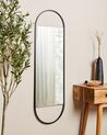 Kovové nástěnné zrcadlo 40 x 120 cm černá VALLERY_915547