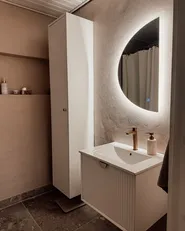 LED Bathroom Mirror BEZONS 49 cm 80 cm Silver_1055247