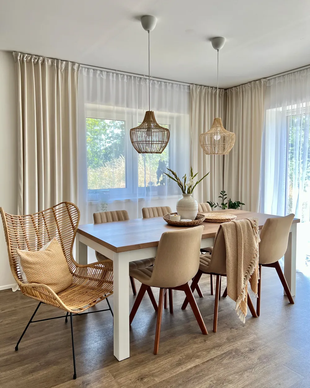 Set of Dining Chairs CALGARY Sand Beige