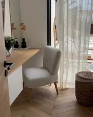 Poltrona VAASA Bouclé Bianco_994308