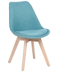 Conjunto de 2 sillas de comedor DAKOTA II Tela Azul_1186333