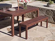 Kerti asztal TUSCANIA 180 cm 100 cm Eukaliptusz fa Sötétbarna_1154996